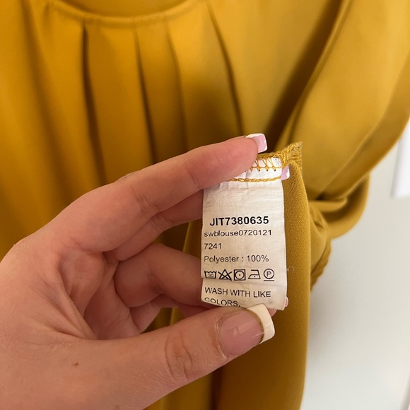 Shein Mustard Yellow Blouse - Picture 7 of 7